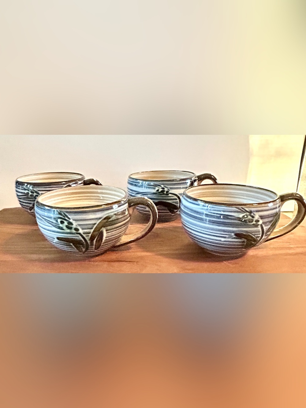 VTG 50s UCAGCO Occupied JAPAN Tea/Coffee Cup Hand Crafted Bamboo Pattern